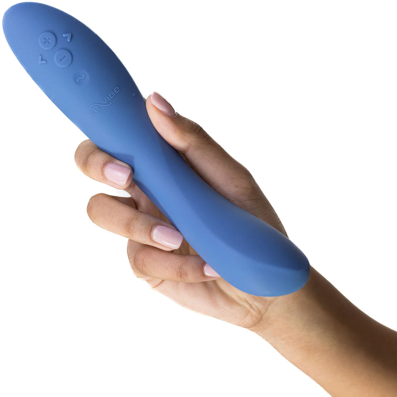 Rave 2 Twisted Pleasure By We-Vibe Silicone Rechargeable Adjustable G-Spot Vibrator - Muted Blue - Image 12
