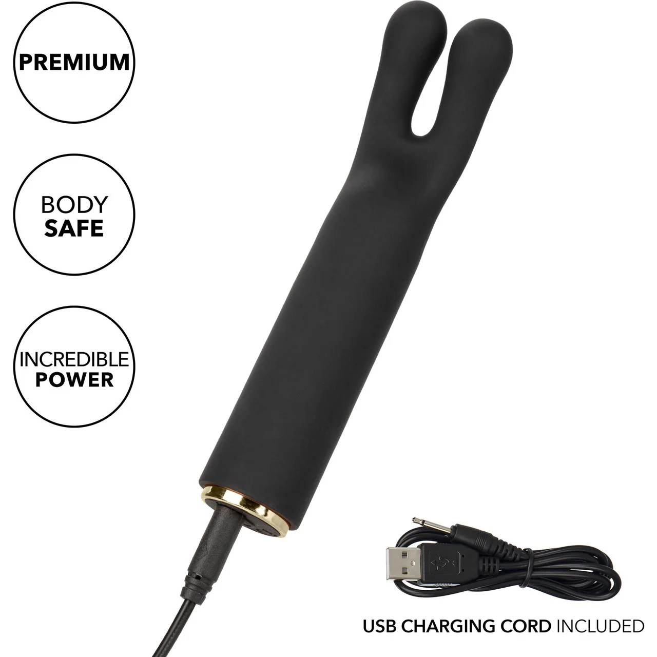 Raven Charmer Rechargeable Waterproof Bullet Vibrator With Silicone Flickering Ears Sleeve By CalExotics - Image 9
