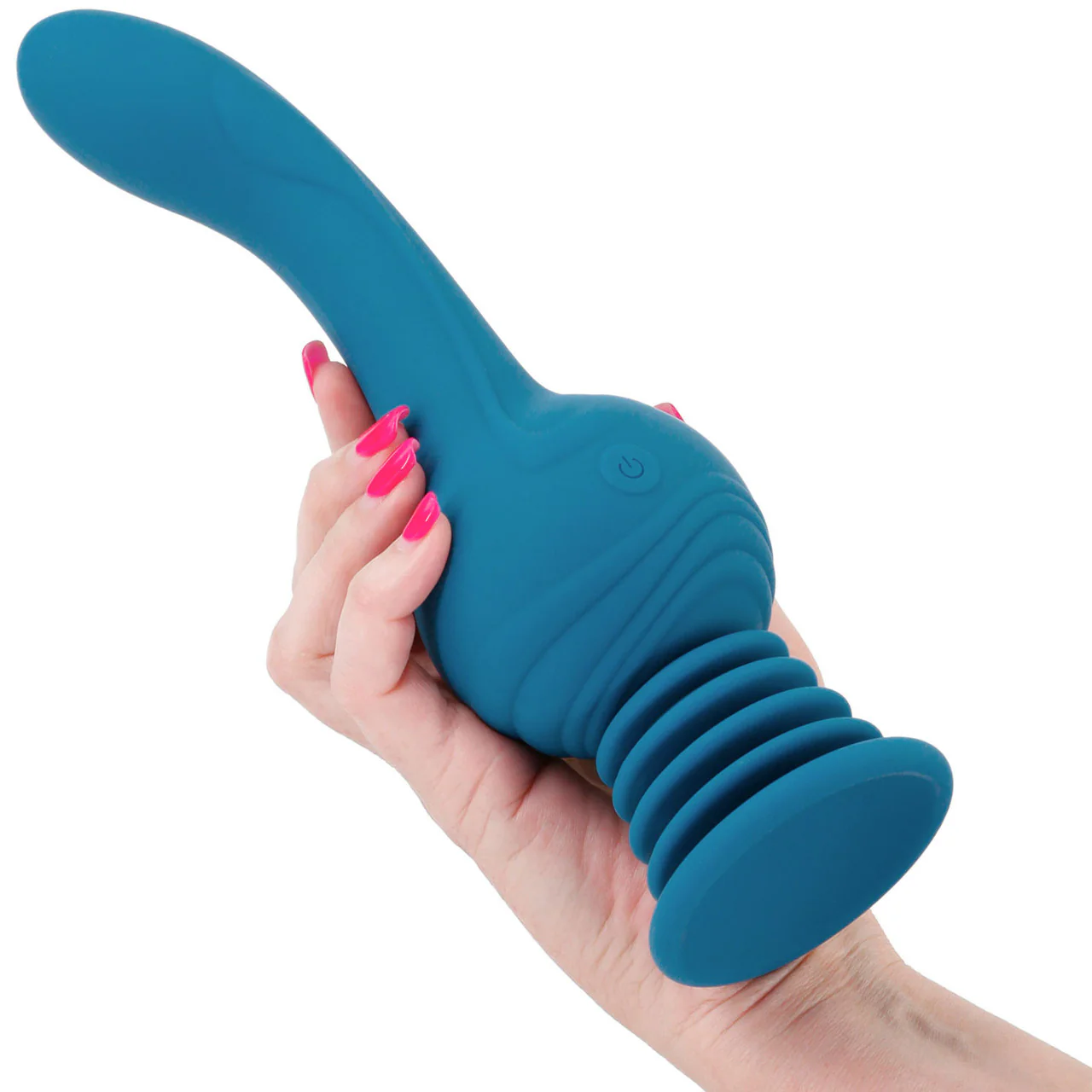 Revolution Earthquake Shaking Thrusting Silicone Rechargeable Stimulator With Remote By NS Novelties - Teal - Image 2