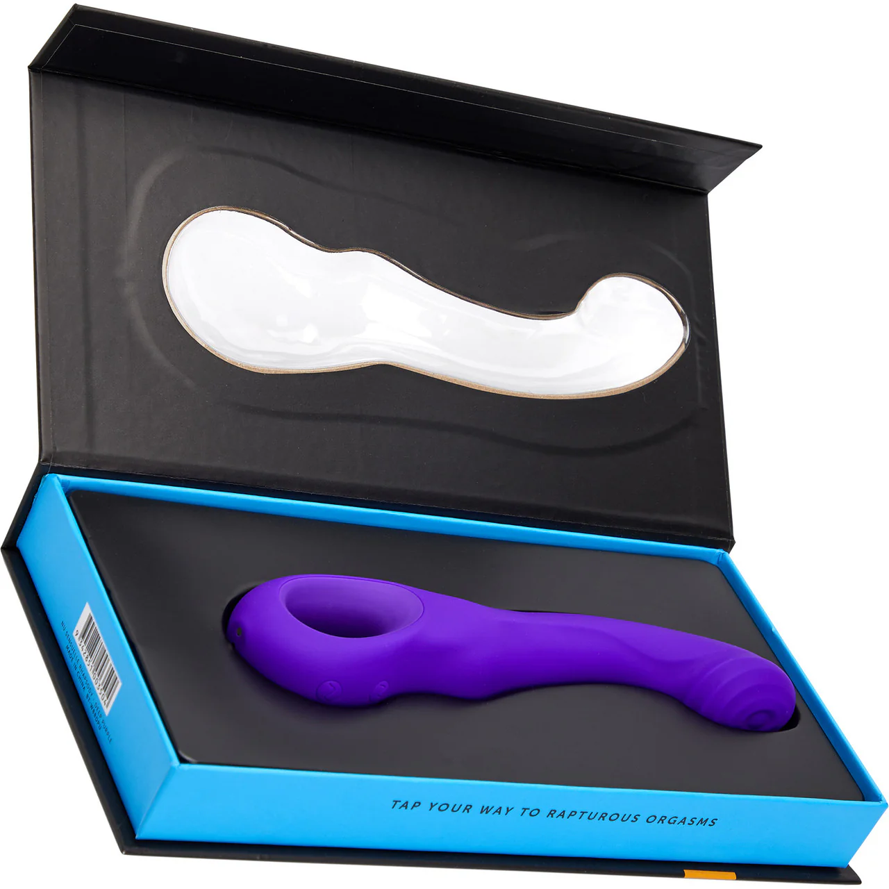Rhapsody Tapping Vibe Rechargeable Waterproof Silicone G-Spot Vibrator By Nu Sensuelle - Deep Purple - Image 5