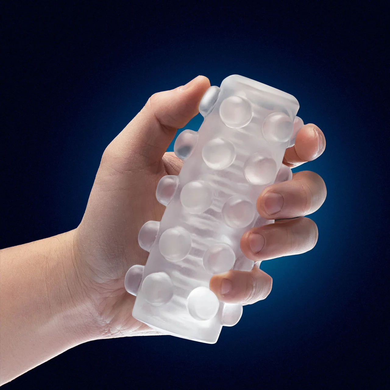 Rize Swich Self Lubricating Glow In The Dark Open Ended Penis Stroker By Blush - Image 2