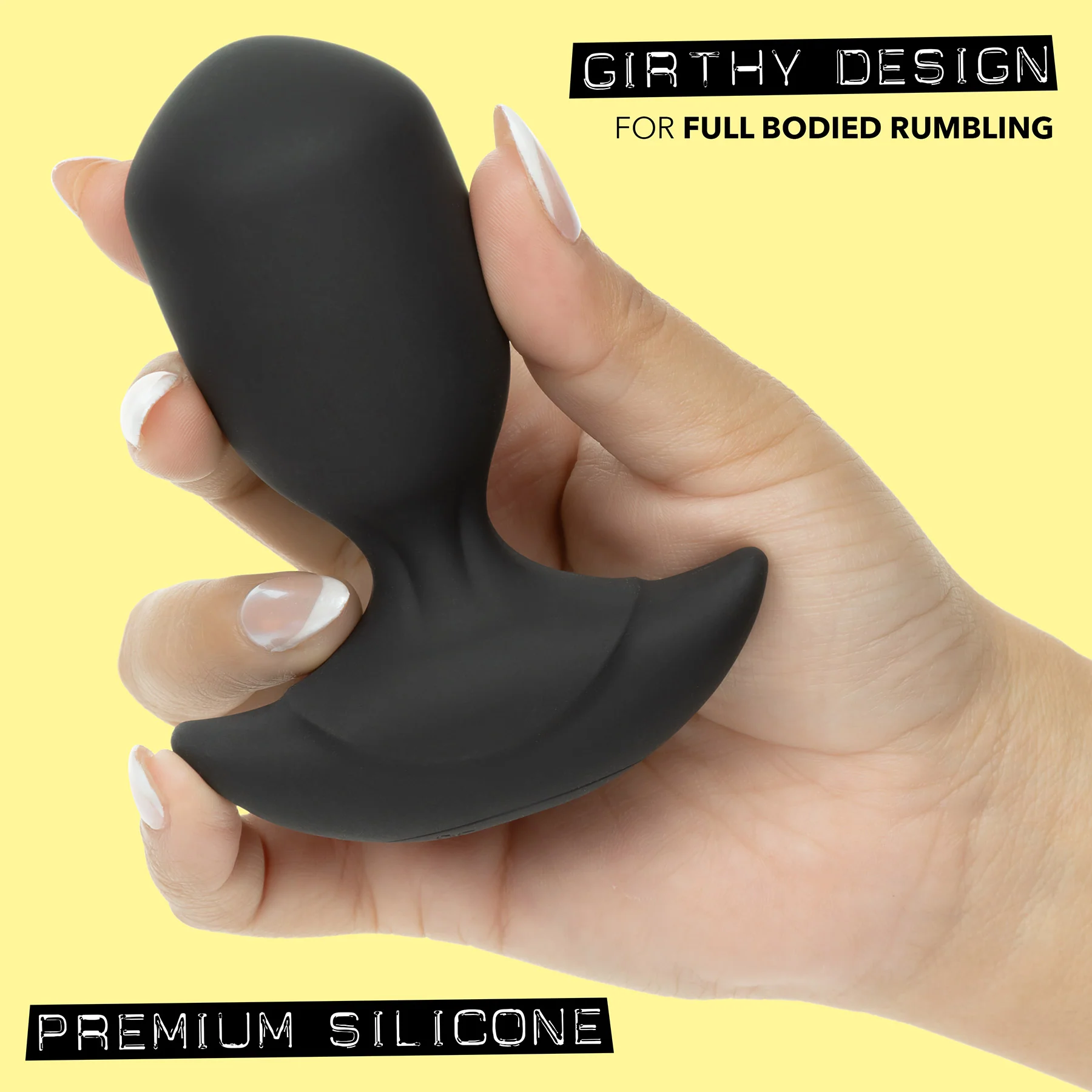 Rock Bottom™ Rumbling Torpedo Probe Silicone Vibrating Butt Plug - Image 2