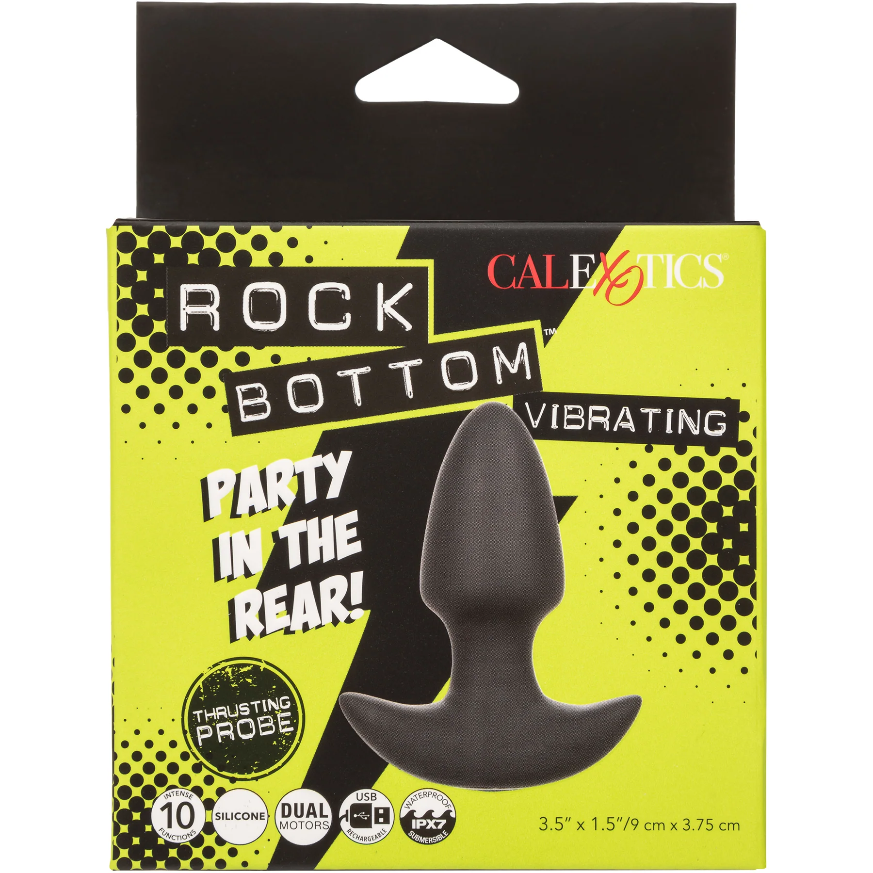 Rock Bottom™ Vibrating Thrusting Probe Rechargeable Waterproof Silicone Butt Plug - Image 6