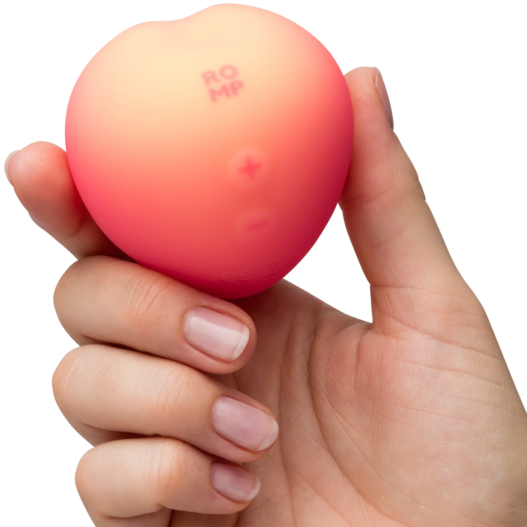 ROMP Pink Peach Pleasure Air Silicone Clitoral Massaging Stimulator - Image 2