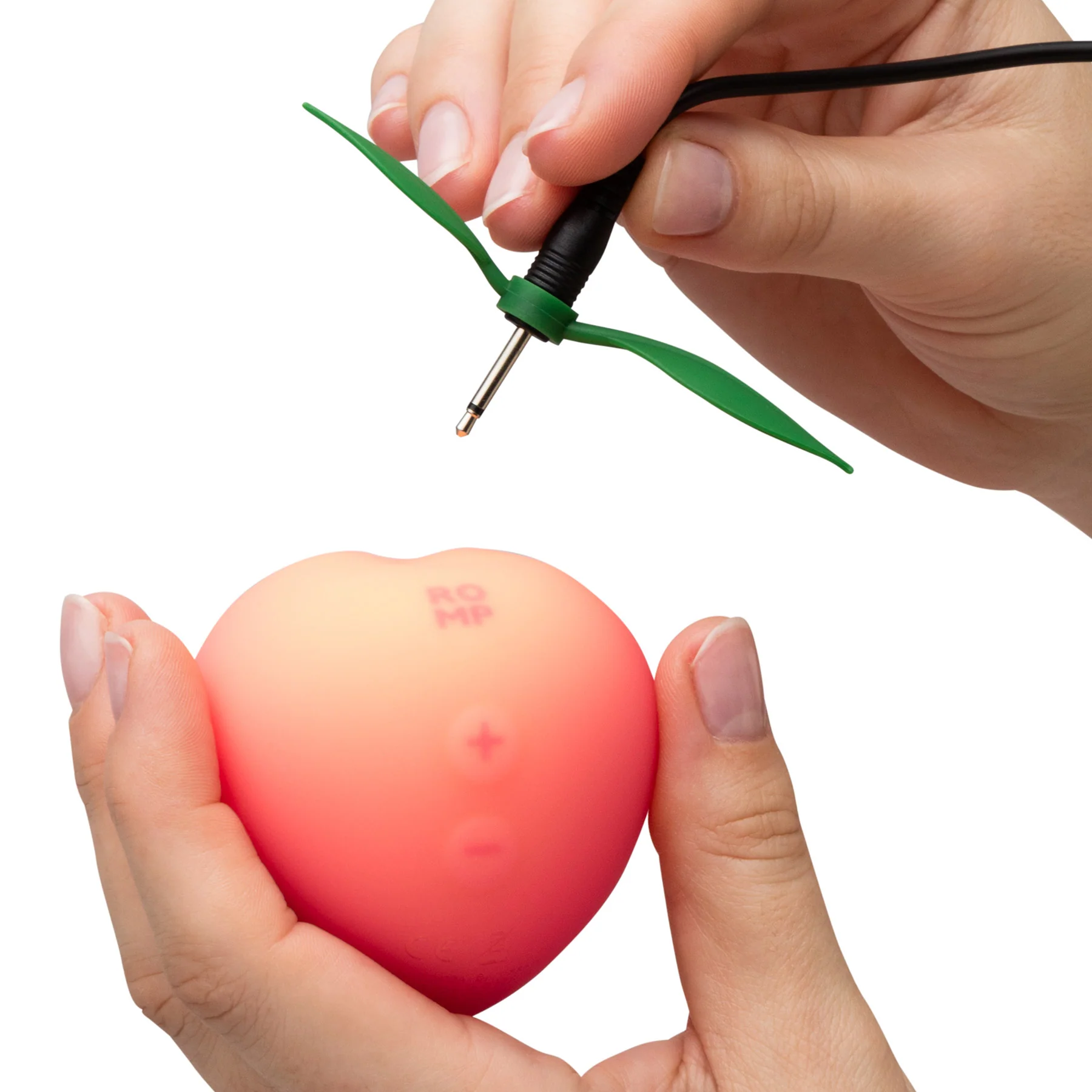 ROMP Pink Peach Pleasure Air Silicone Clitoral Massaging Stimulator - Image 3