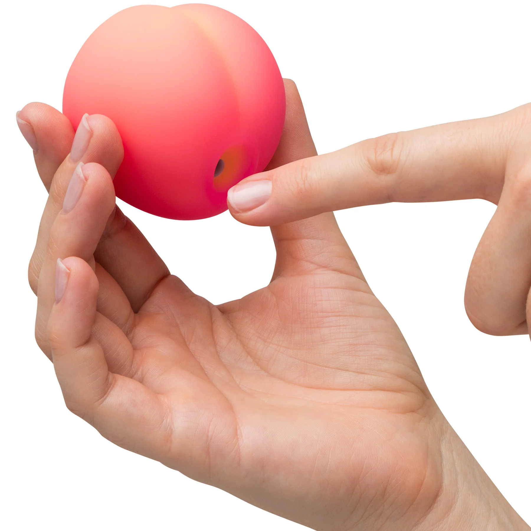 ROMP Pink Peach Pleasure Air Silicone Clitoral Massaging Stimulator - Image 9