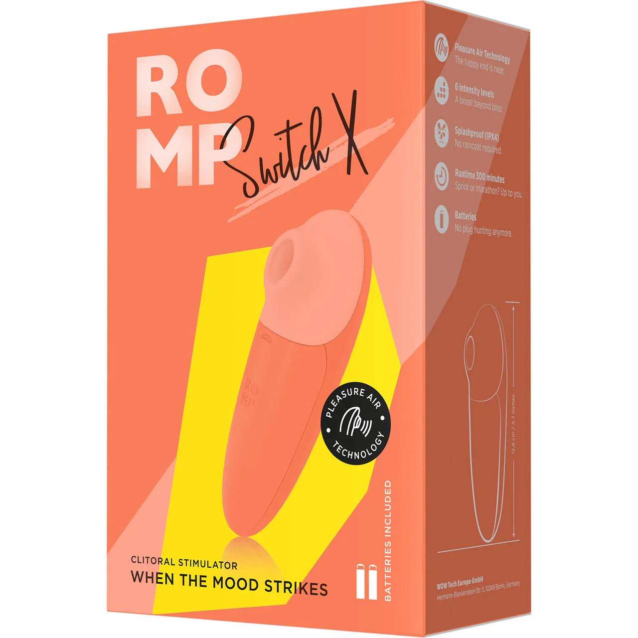 ROMP Switch X Silicone Pleasure Air Clitoral Vibrator - Image 5