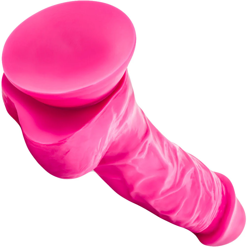 Ruse Hypnotize Silicone Suction Cup Dildo by Blush Novelties - Hot Pink - Image 4