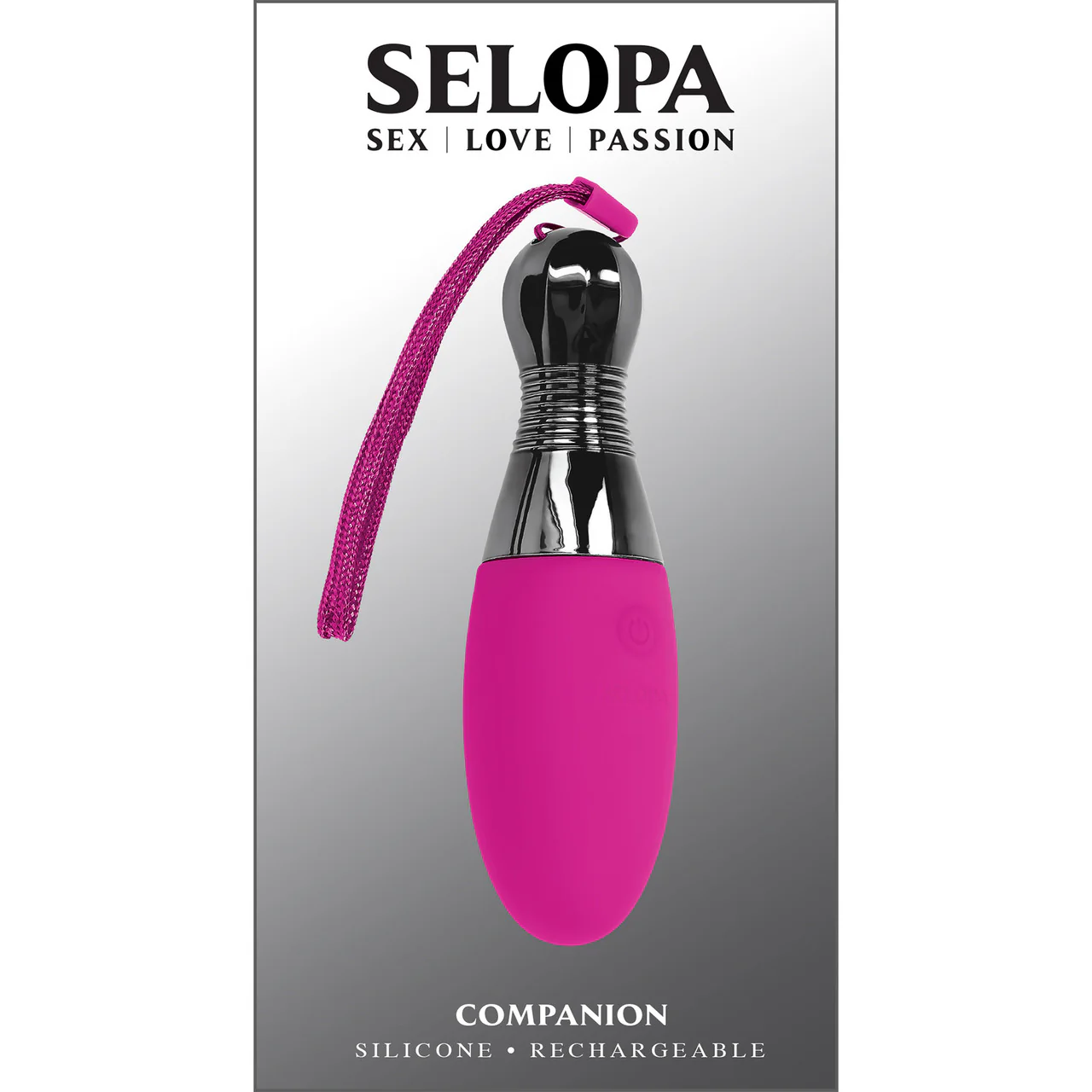 Selopa Companion Silicone Rechargeable Vibrating Egg - Pink - Image 8