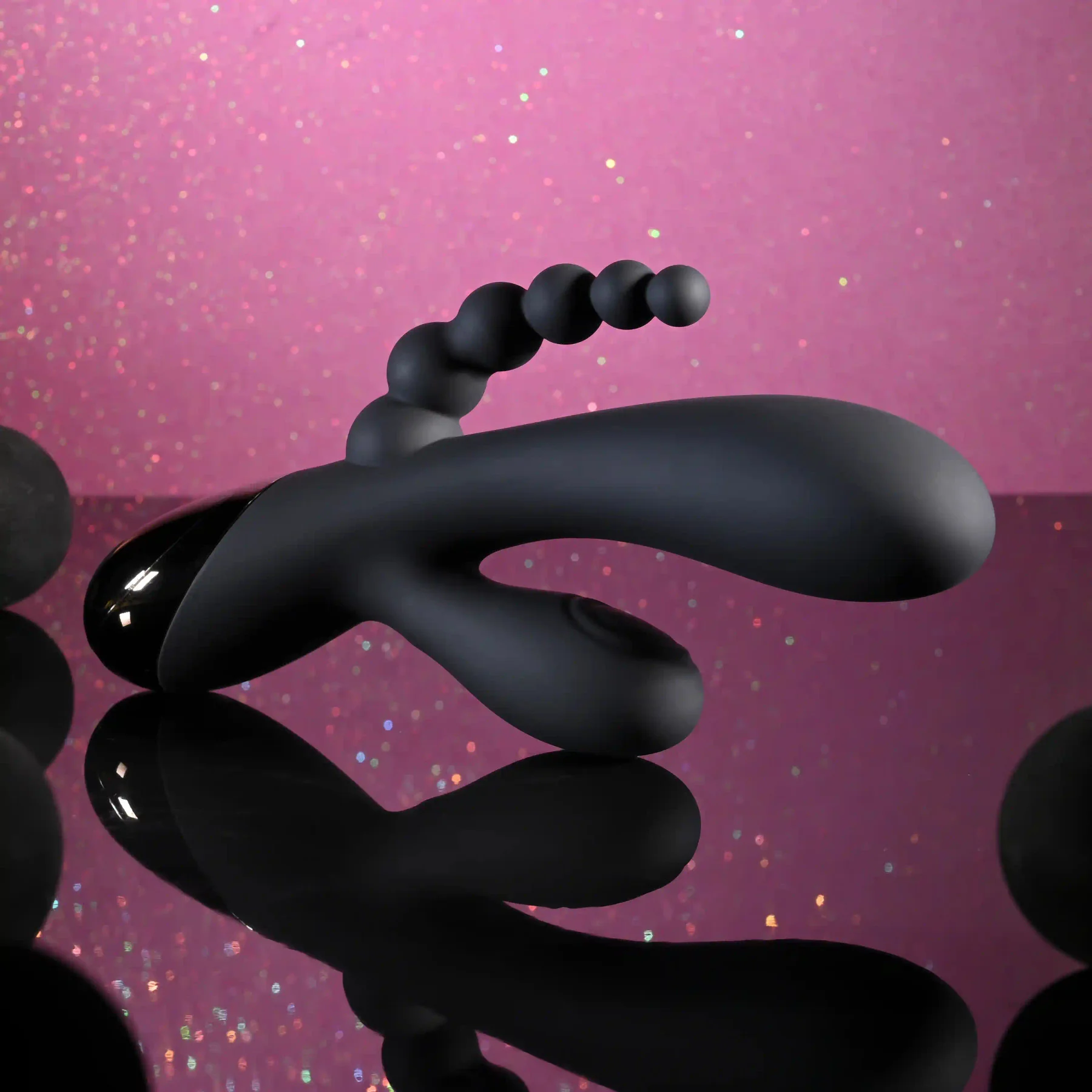 Selopa Triple Aces Rechargeable Silicone Triple Rabbit Vibrator - Image 8