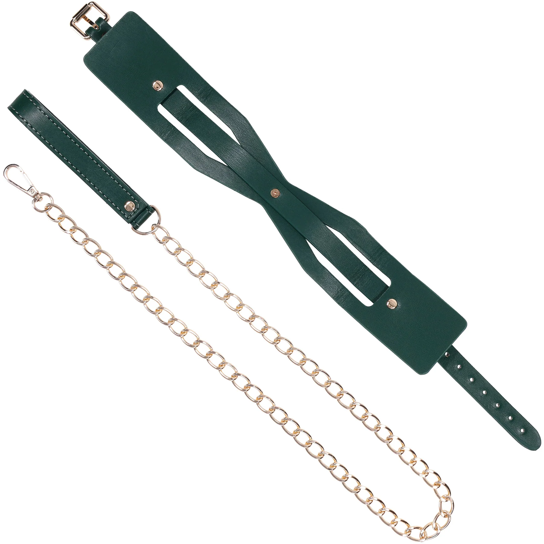 Sex & Mischief Indica Cutout Collar & Leash By Sportsheets - Image 5
