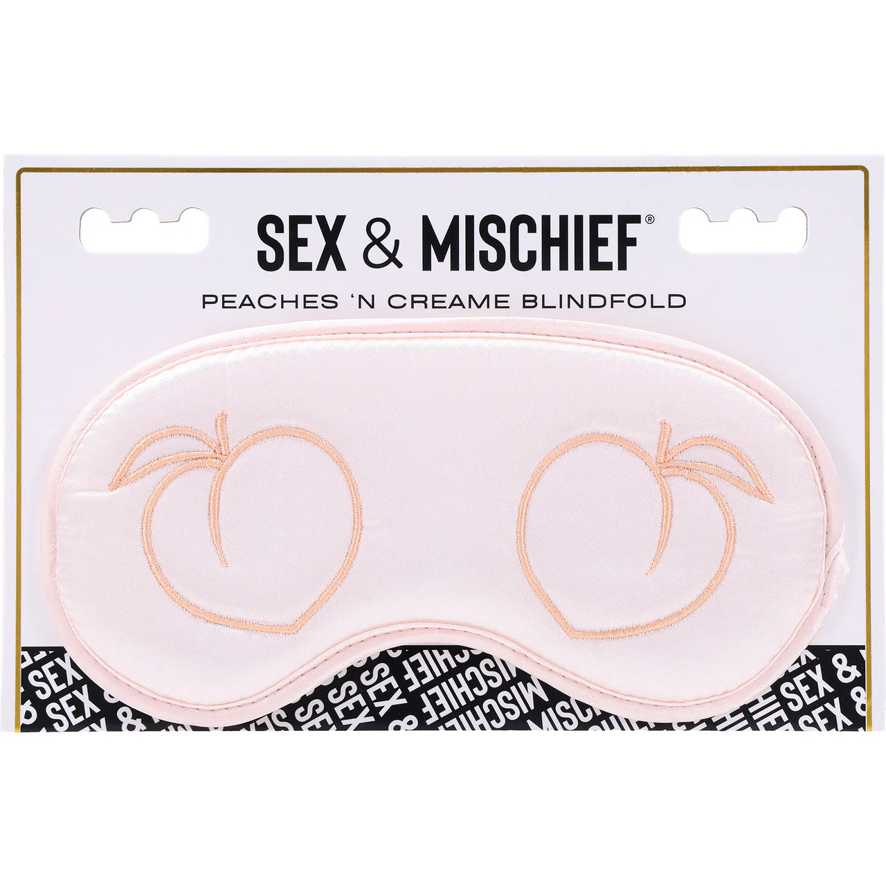 Sex & Mischief Peaches 'n CreaMe Blindfold By Sportsheets - Rose Gold & Peach - Image 8