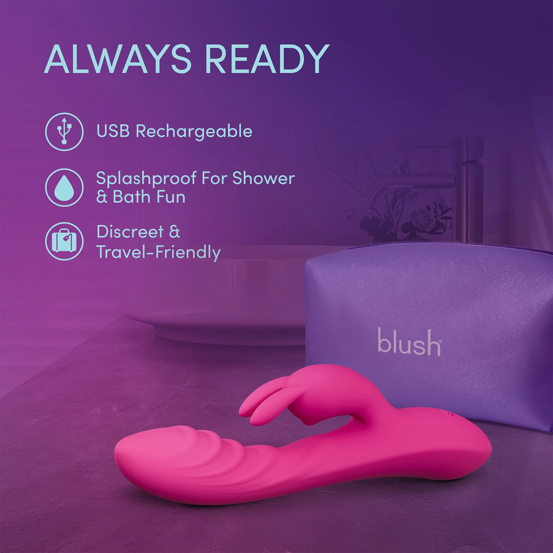 Sexy Things Wild Lust Rechargeable Silicone Rabbit Vibrator - Image 6