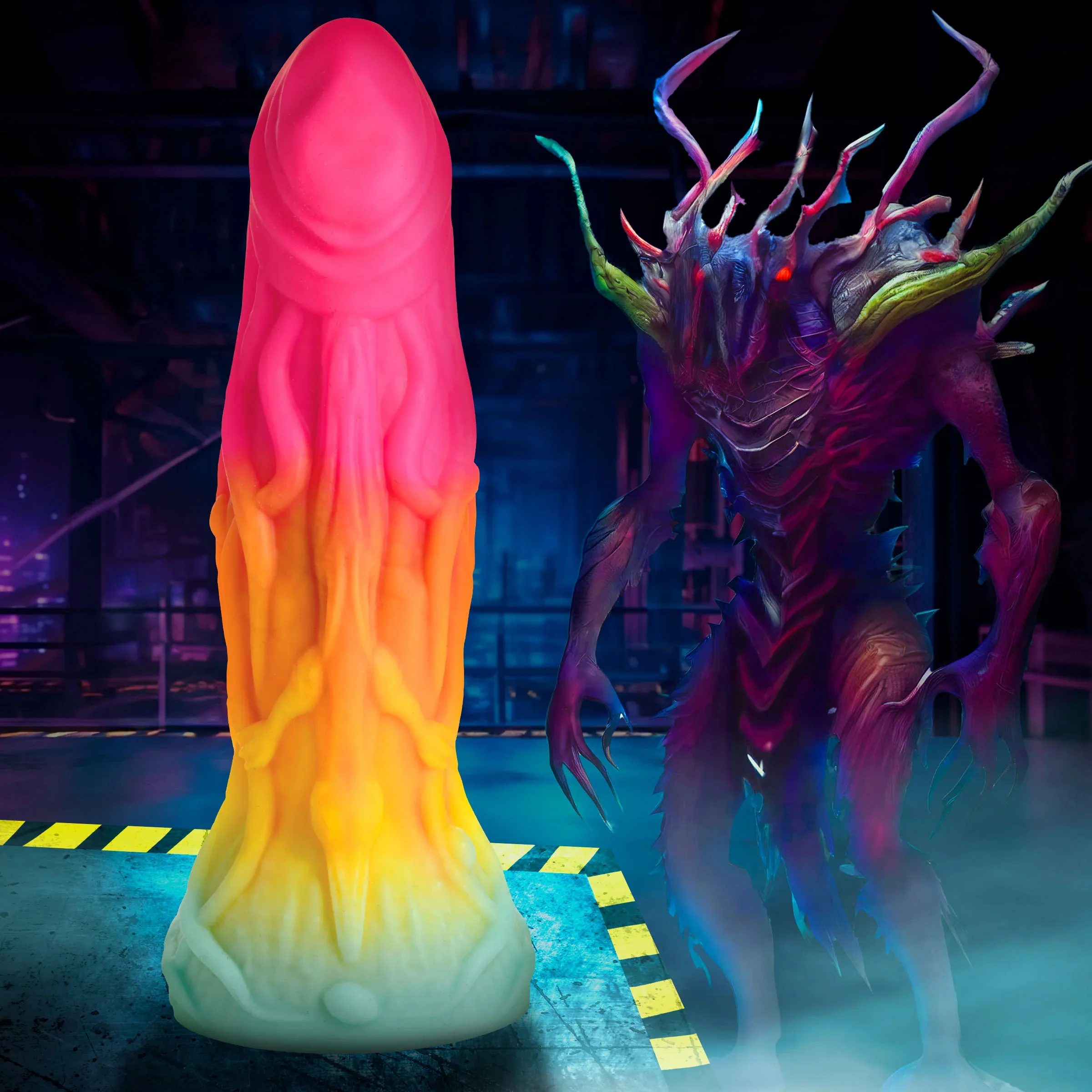 Shape Shifter 8" Silicone Suction Cup Dildo By Creature Cocks - Image 10