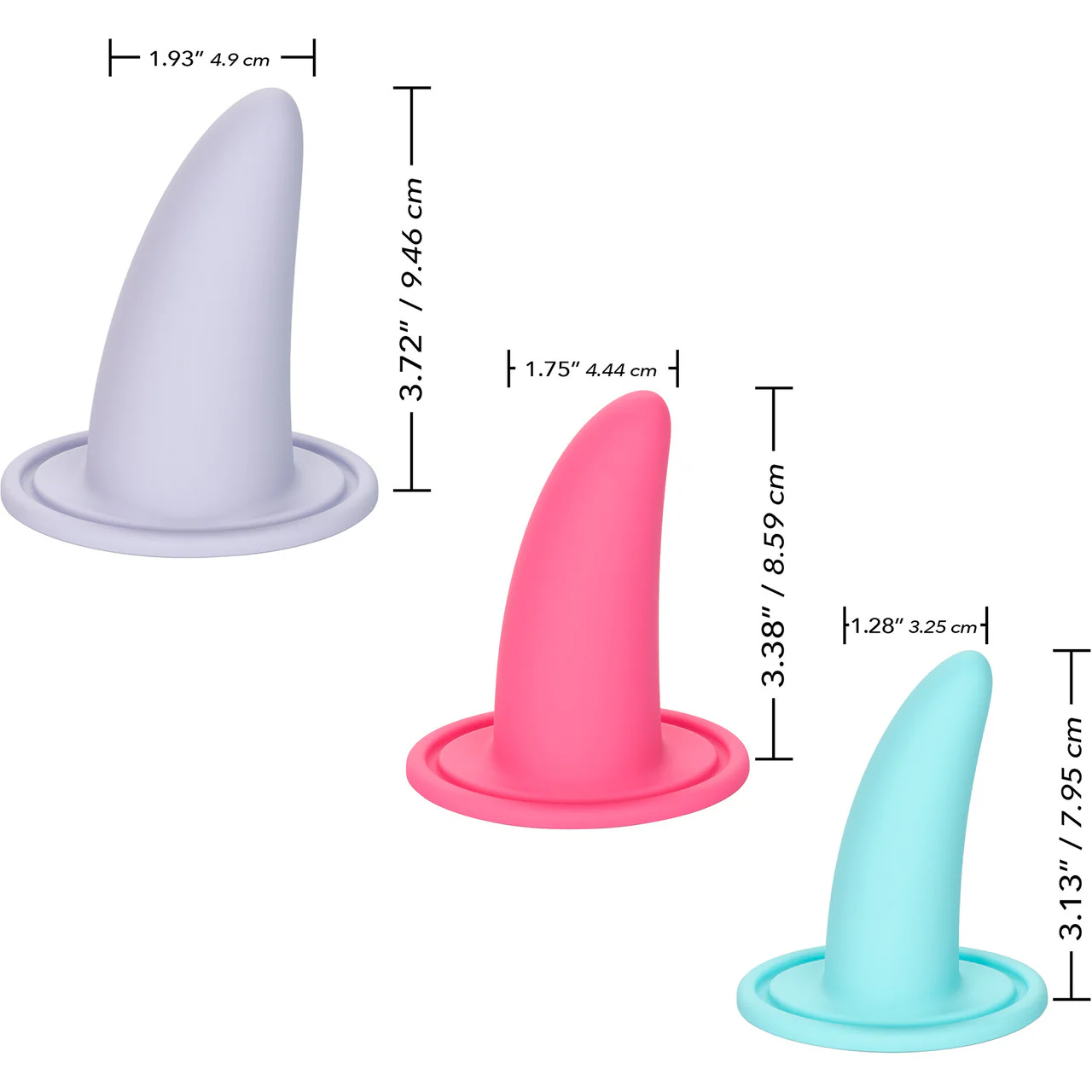 She-ology Advanced 3-Piece Wearable Vaginal Silicone Dilator Set By CalExotics - Image 6