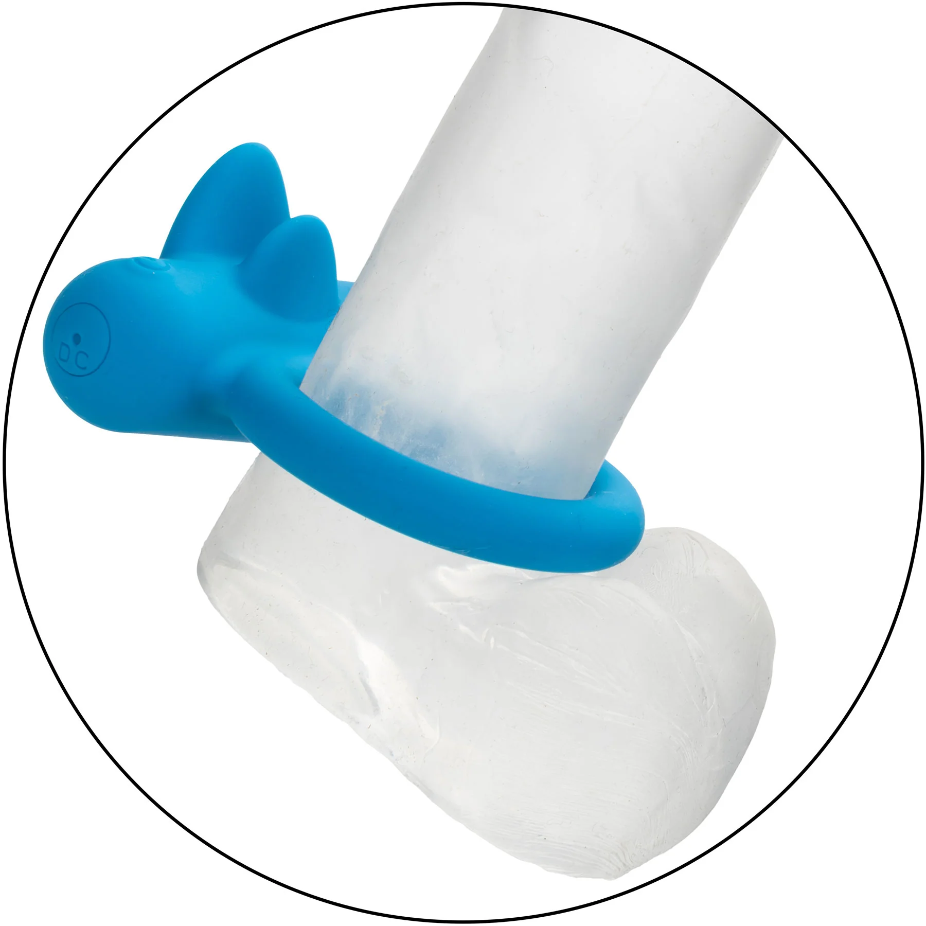 Silicone Rechargeable Double Trouble® Vibrating Cock Ring By CalExotics - Image 8