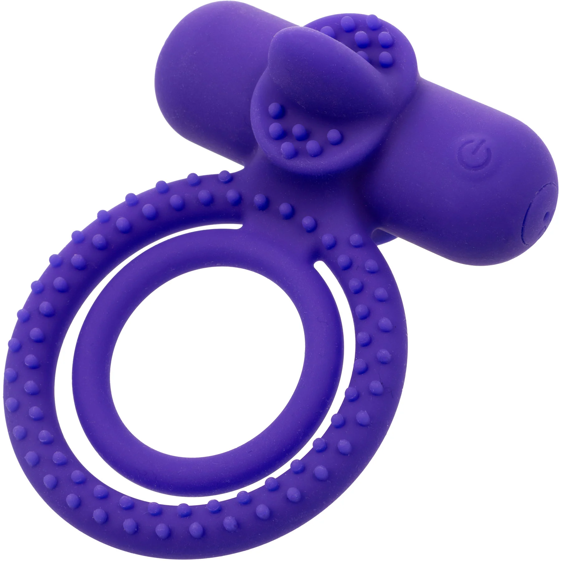 Silicone Rechargeable Dual Climaxer Vibrating Cock Ring By CalExotics - Image 3