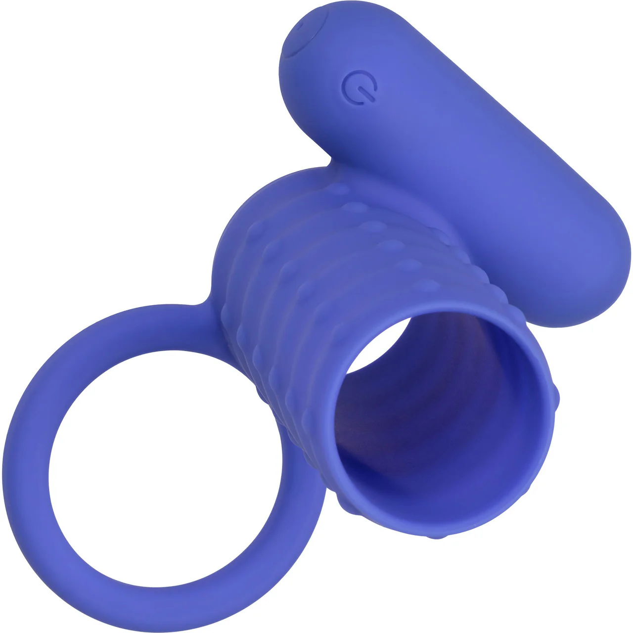 Silicone Rechargeable Endless Desires Enhancer Vibrating Cock Ring By CalExotics - Purple - Image 8