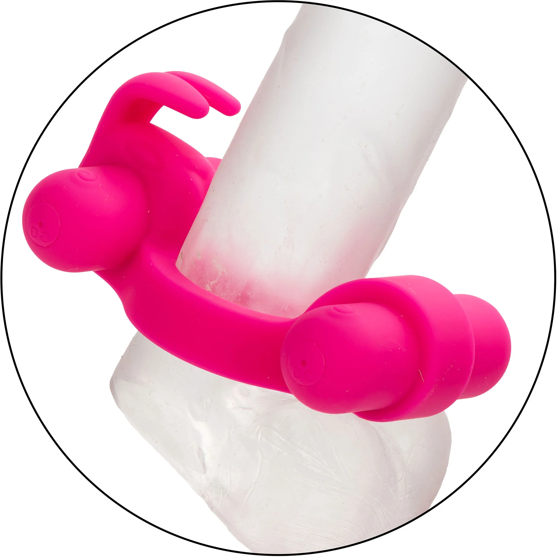 Silicone Rechargeable Rockin’ Rabbit® Vibrating Cock Ring By CalExotics - Image 8