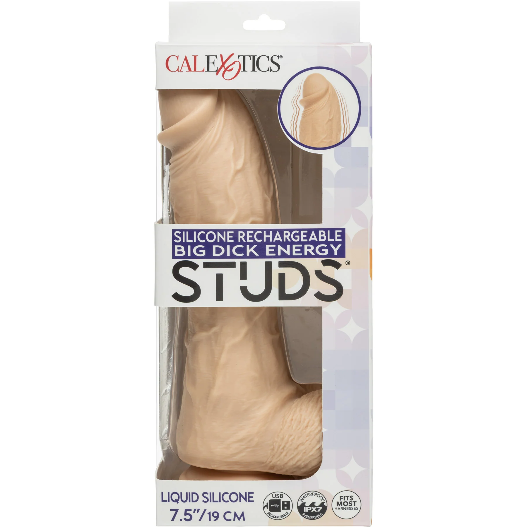 Silicone Studs® Big Dick Energy 9.25" Vibrating Suction Cup Dildo - Image 9