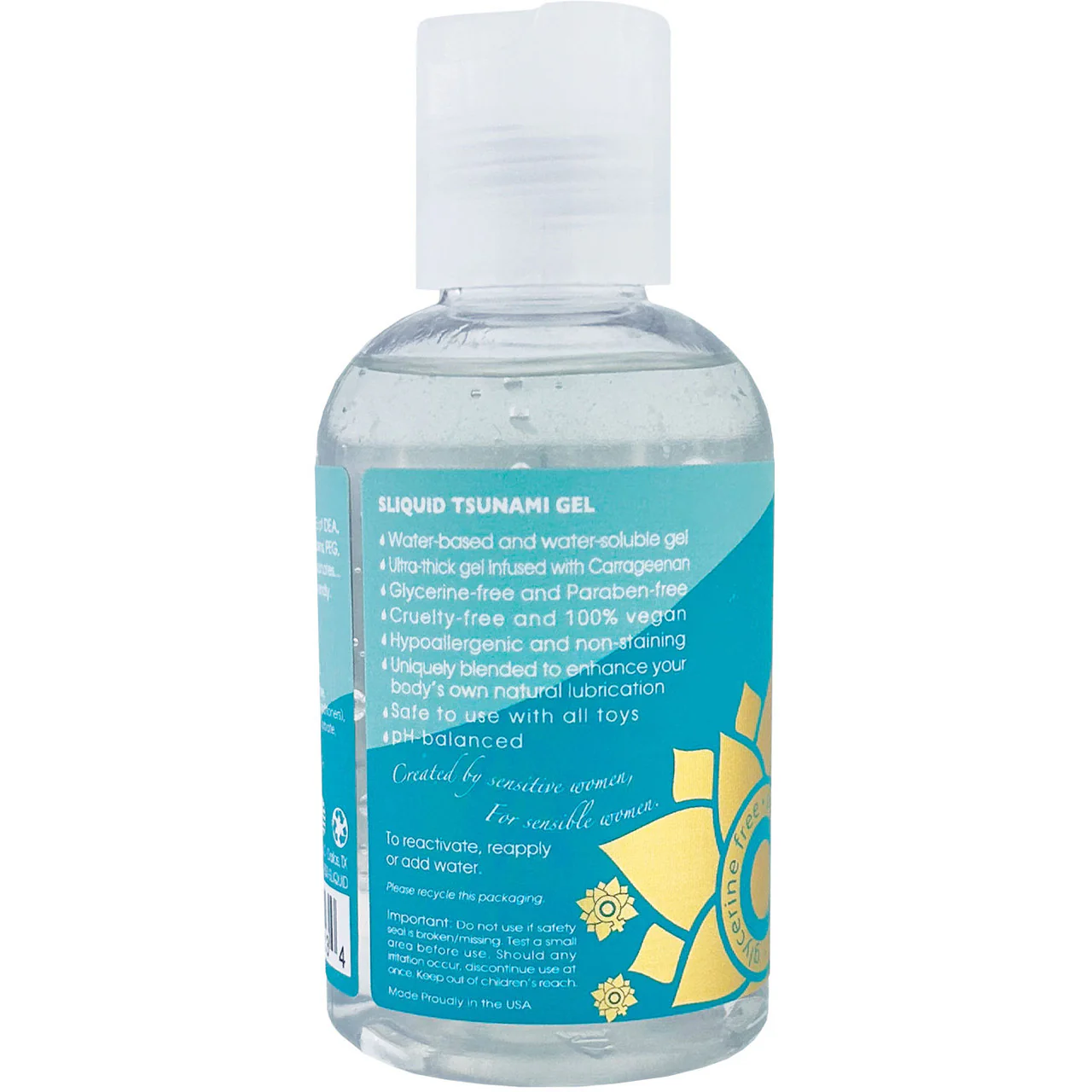 Sliquid Naturals Tsunami Ultra-Thick Water Based Gel Personal Lubricant 4.2 fl oz - Image 2