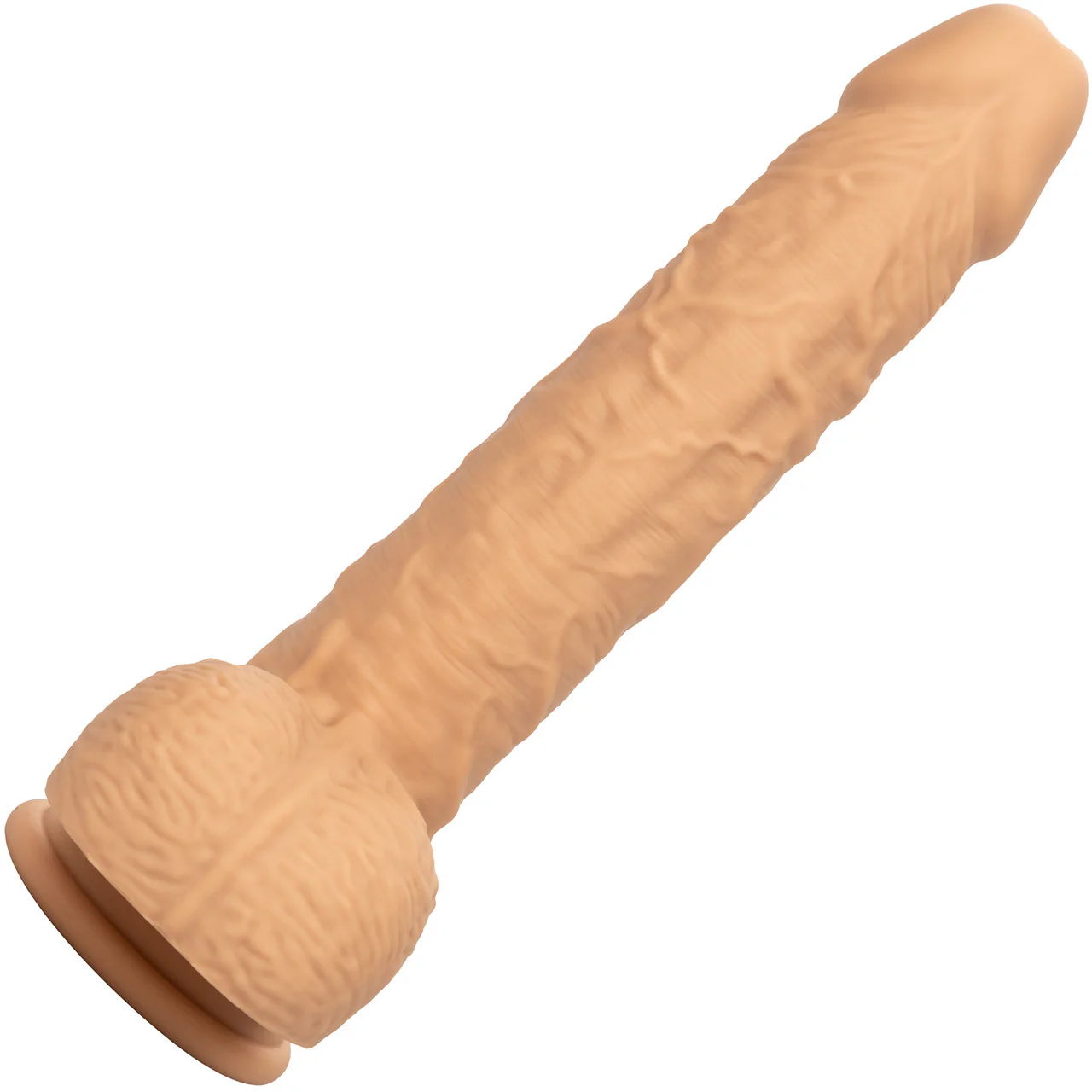 Squirting Fuck Stick 9" Vibrating Realistic Silicone Suction Cup Dildo By CalExotics - Vanilla - Image 5