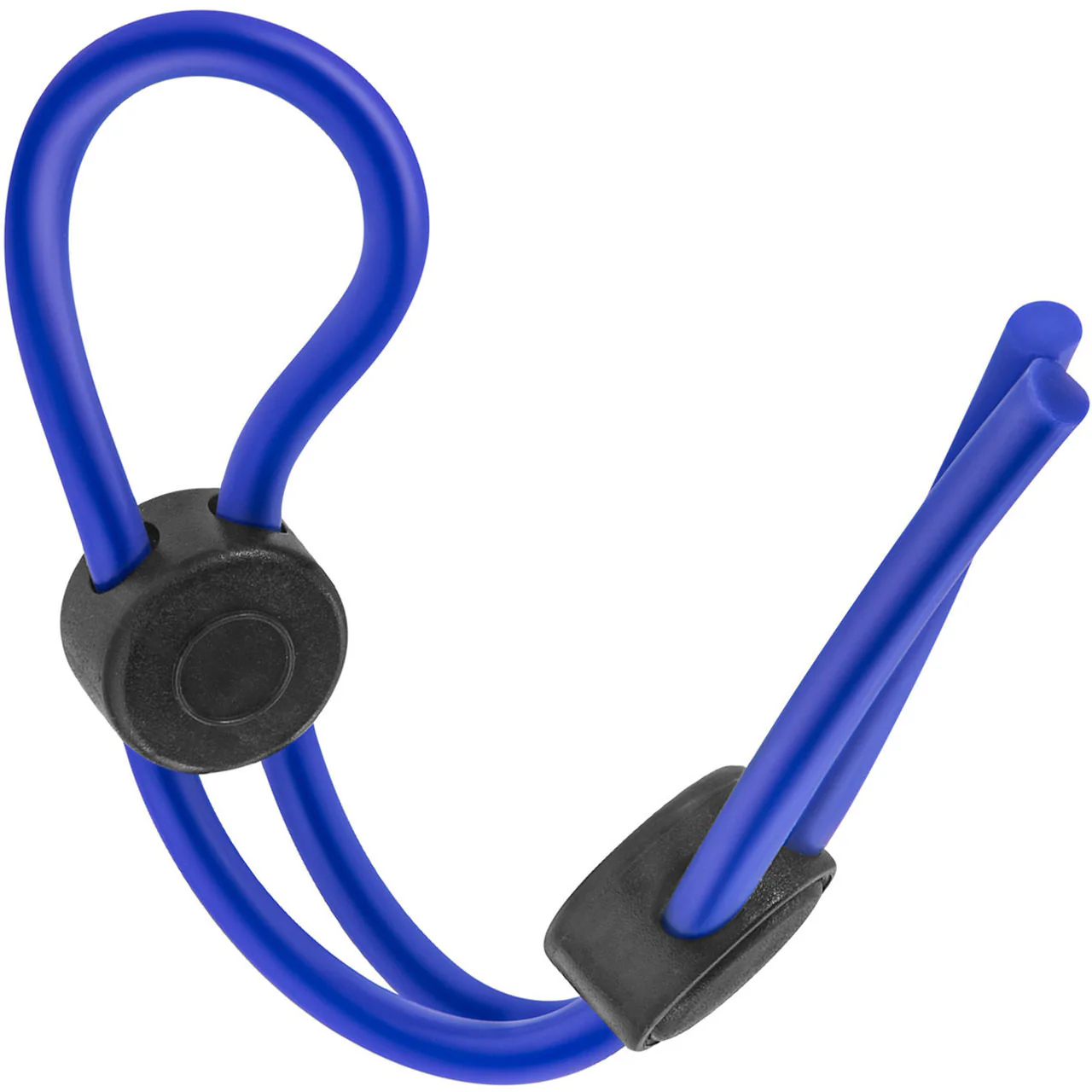 Stay Hard Silicone Double Loop Cock Ring By Blush Novelties - Blue - Image 3