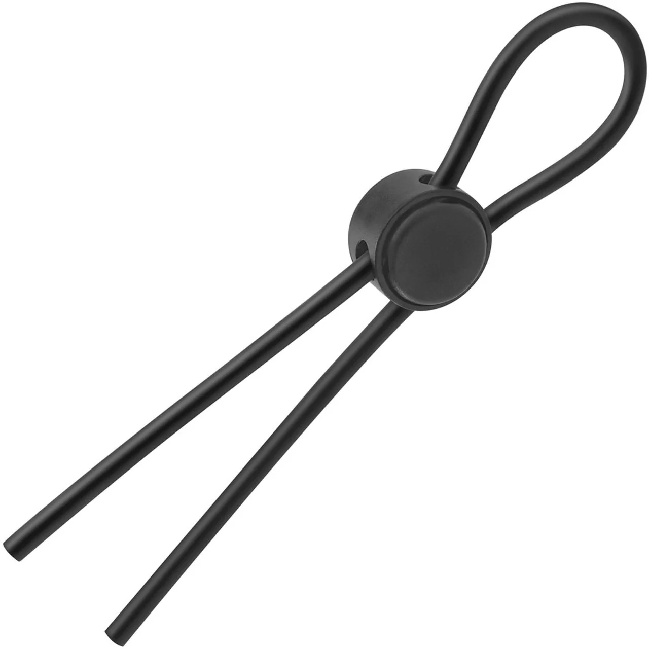 Stay Hard Silicone Loop Cock Ring By Blush Novelties - Black - Image 3
