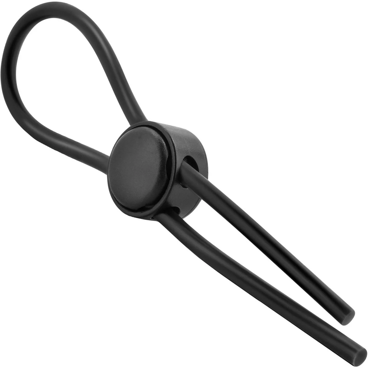 Stay Hard Silicone Loop Cock Ring By Blush Novelties - Black - Image 4