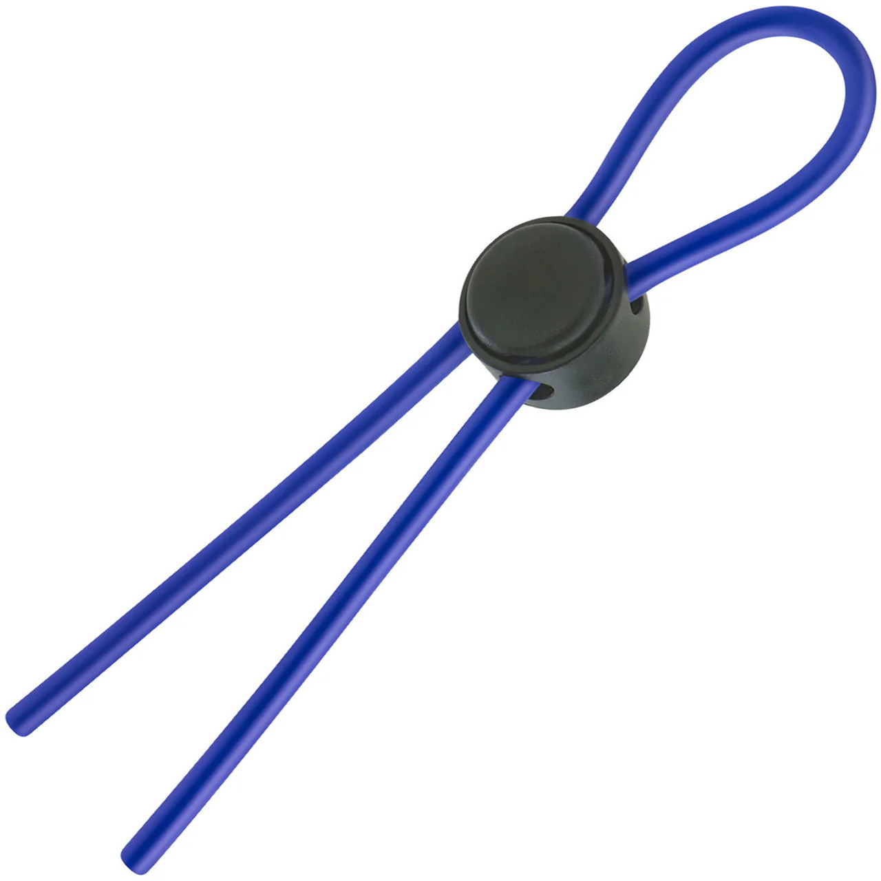 Stay Hard Silicone Loop Cock Ring By Blush Novelties - Blue - Image 3