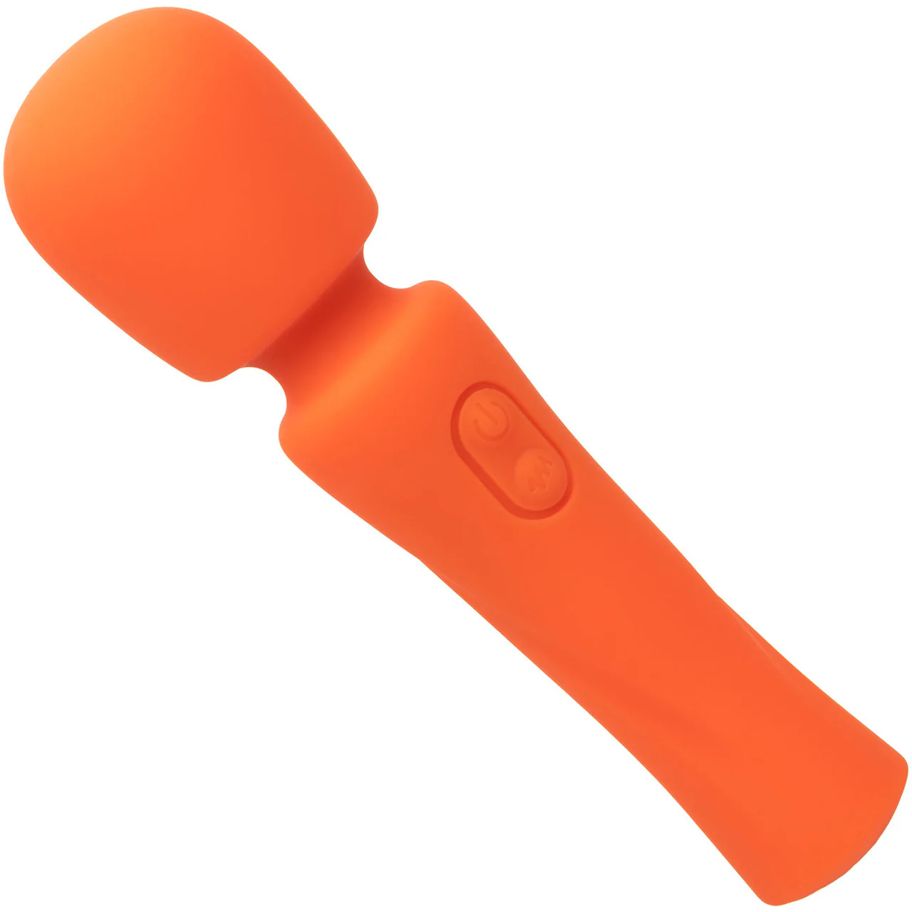 Stella Liquid Silicone Mini Massager Rechargeable Waterproof Wand Style Vibrator By CalExotics - Orange - Image 3