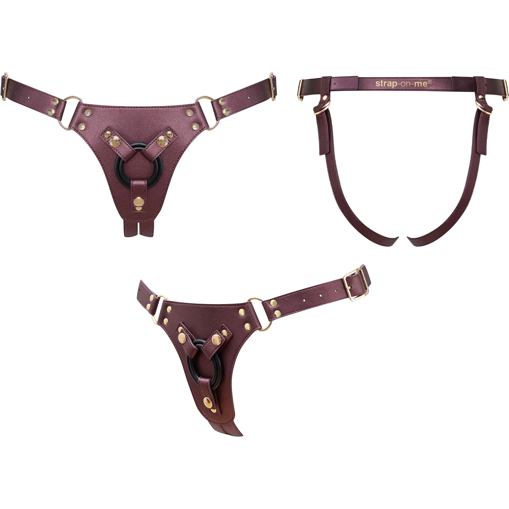 Strap-on-Me Generous Leatherette Harness - One Size - Image 5