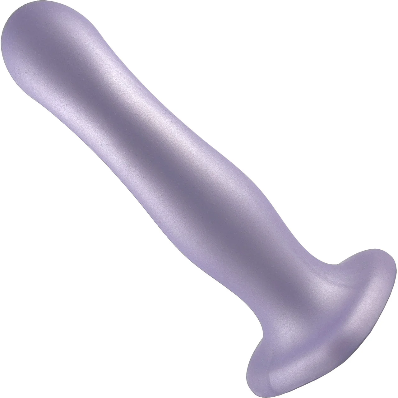 Strap-on-Me Hybrid Collection P&G Silicone Suction Cup Dildo - L Metallic Lilac - Image 3