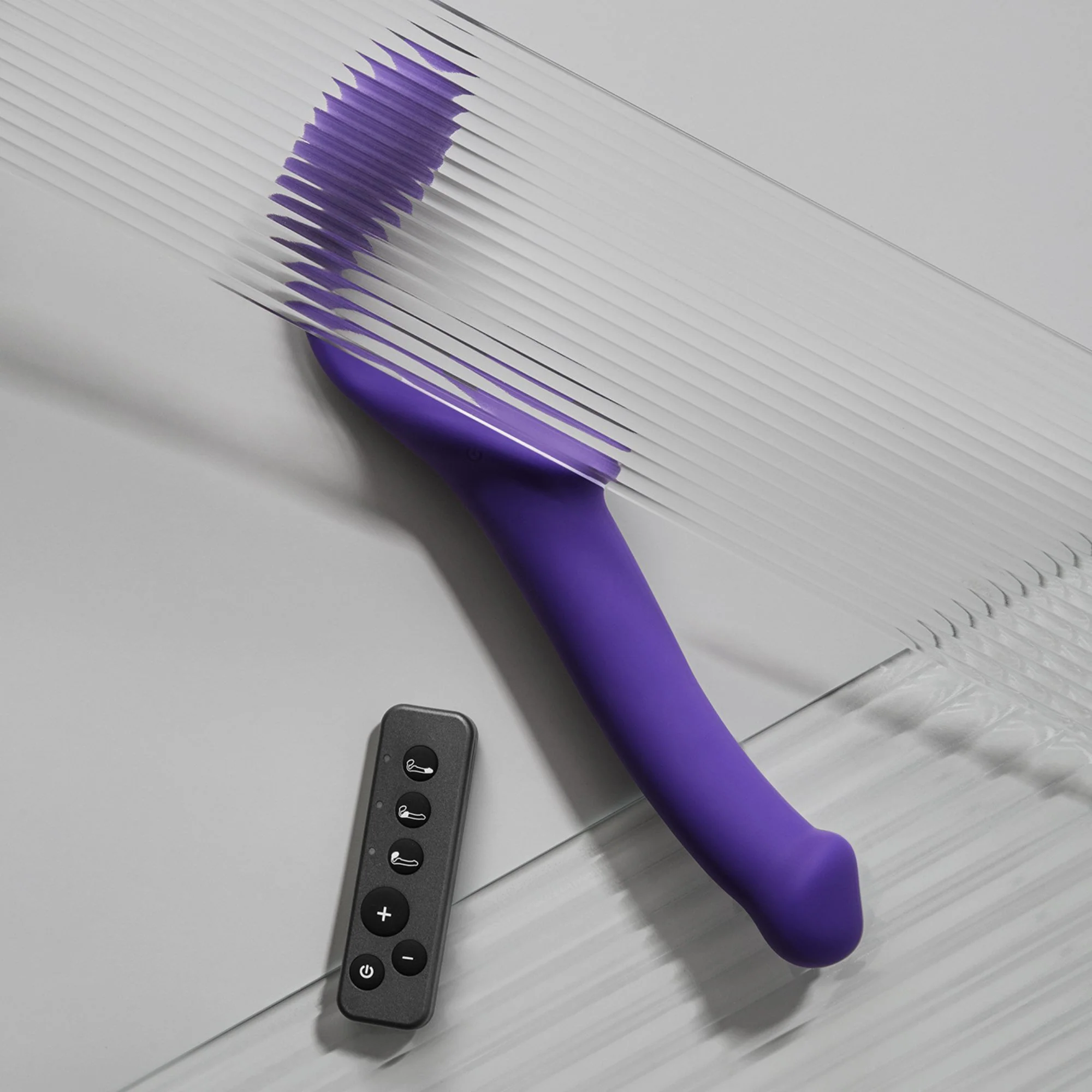 Strap-on-Me Silicone Purple Vibrating Strapless Strap-On - X-Large - Image 11