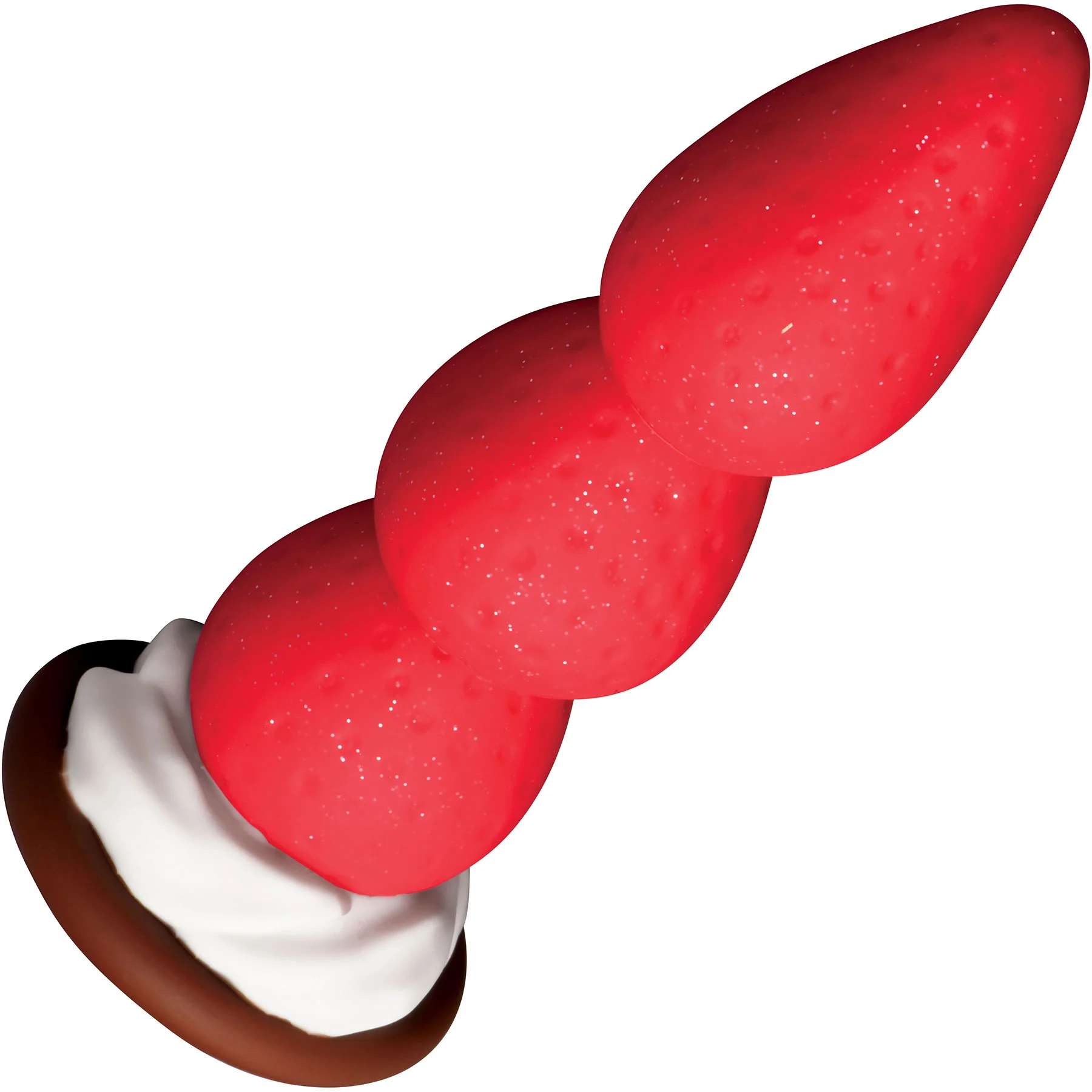 Strawberry Sweet Cream Premium 7.8" Silicone Dildo With Suction Cup Base - Image 10