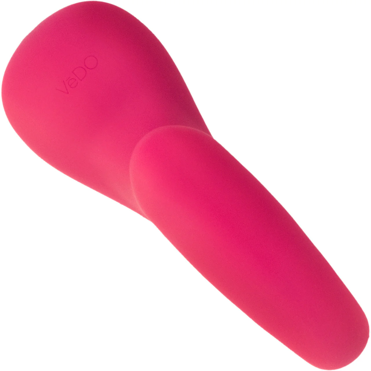 SUKI Plus Rechargeable Silicone Dual Stimulation Vibrator With Clitoral Pulsator By VeDO - Foxy Pink - Image 2