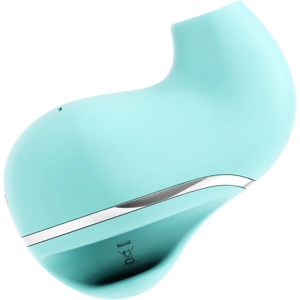SUKI Rechargeable Sonic Silicone Clitoral Pulsating Vibrator by VeDO - Tease Me Turquoise - Image 3