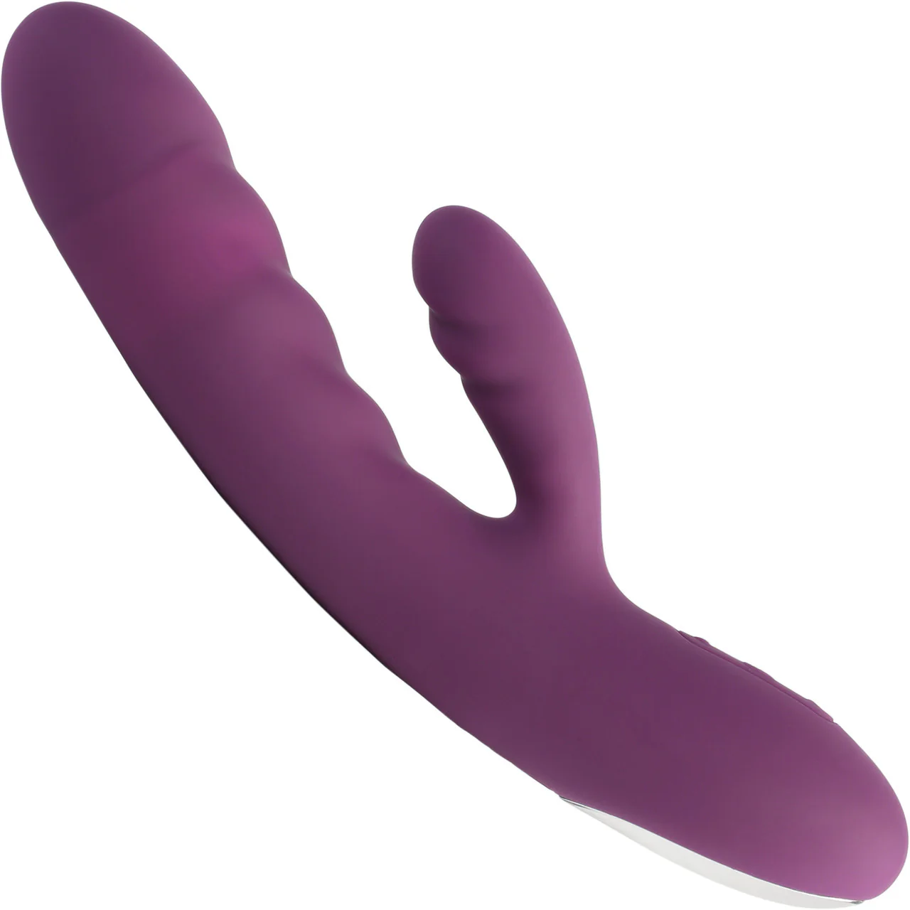 SVAKOM Avery Rechargeable Waterproof Silicone Dual Stimulation Vibrator - Purple - Image 2