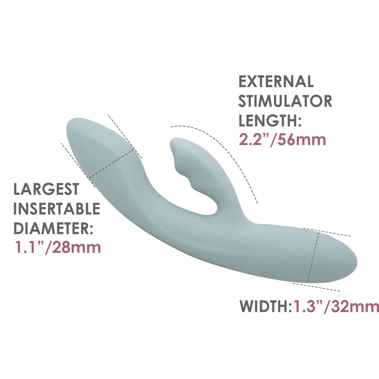 SVAKOM Chika Rechargeable Waterproof Silicone App Enabled Warming Dual Stimulation Vibrator - Image 18