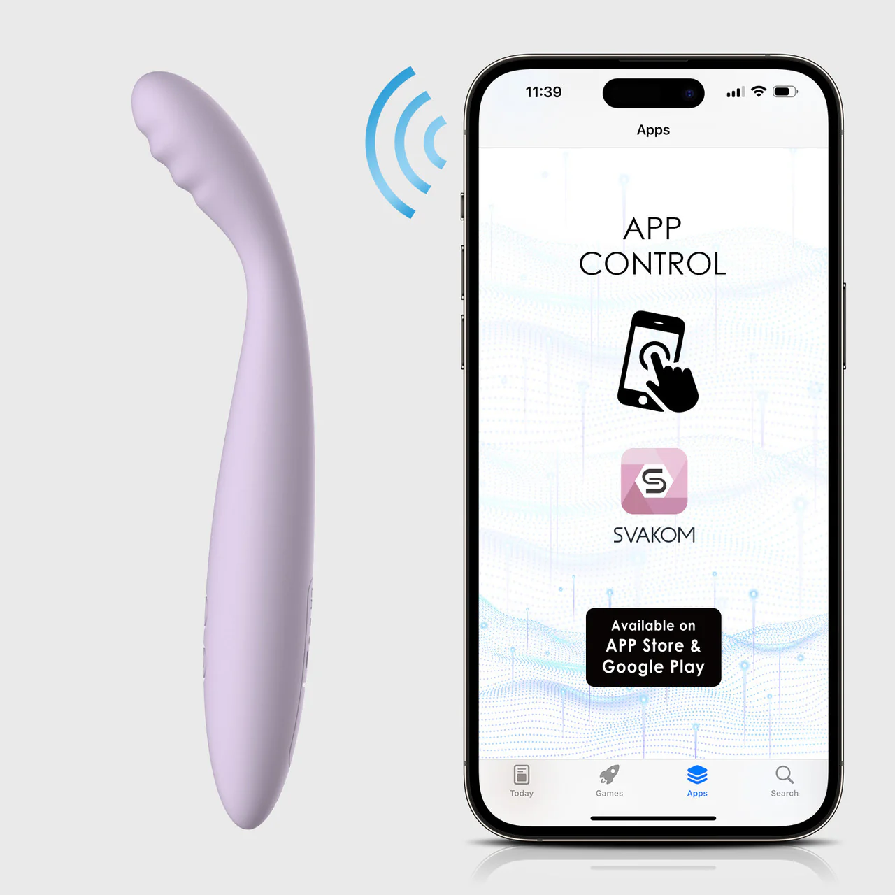SVAKOM CICI 2 Rechargeable Warming App Controlled Slim Silicone G-Spot Vibrator - Pastel Lilac - Image 10