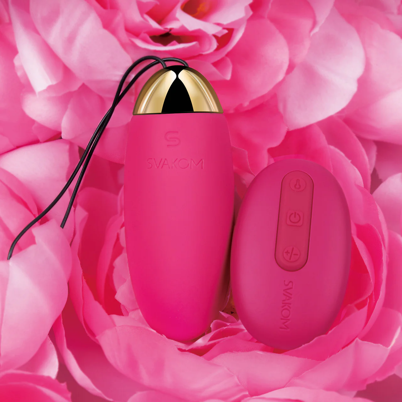 SVAKOM Elva Remote Controlled Wearable Intelligent Rechargeable Silicone Vibrating Bullet - Pink - Image 11