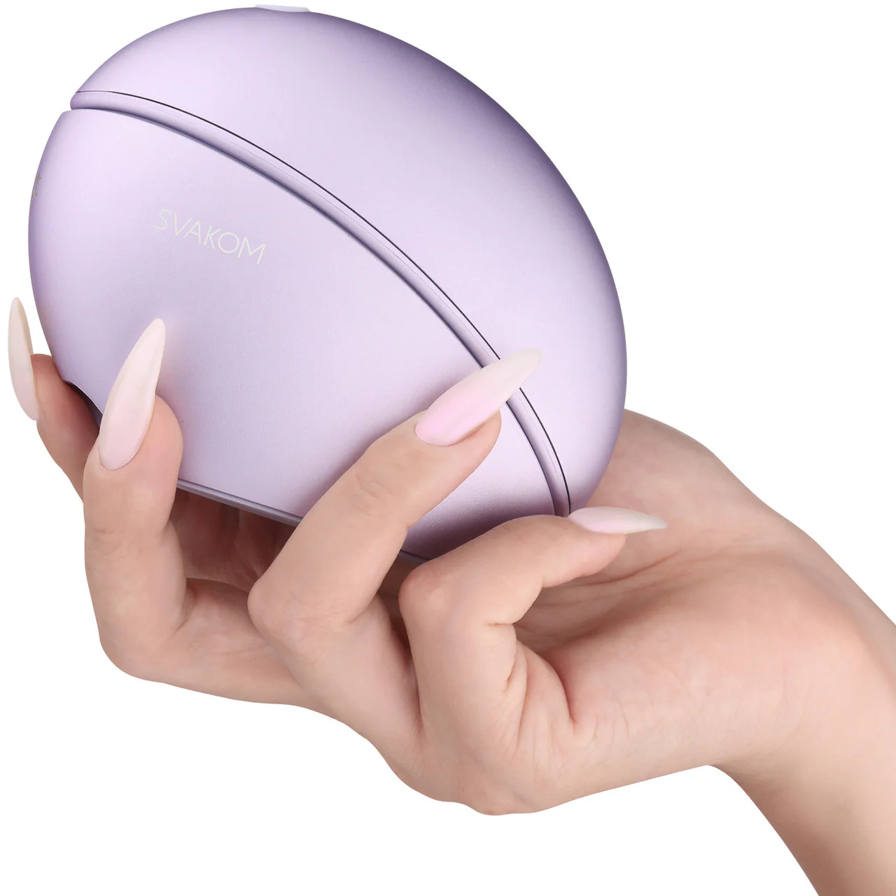 SVAKOM Pulse Galaxie App Enabled Pressure Wave Clitoral Stimulator With Starlight Projector - Metallic Lilac - Image 4