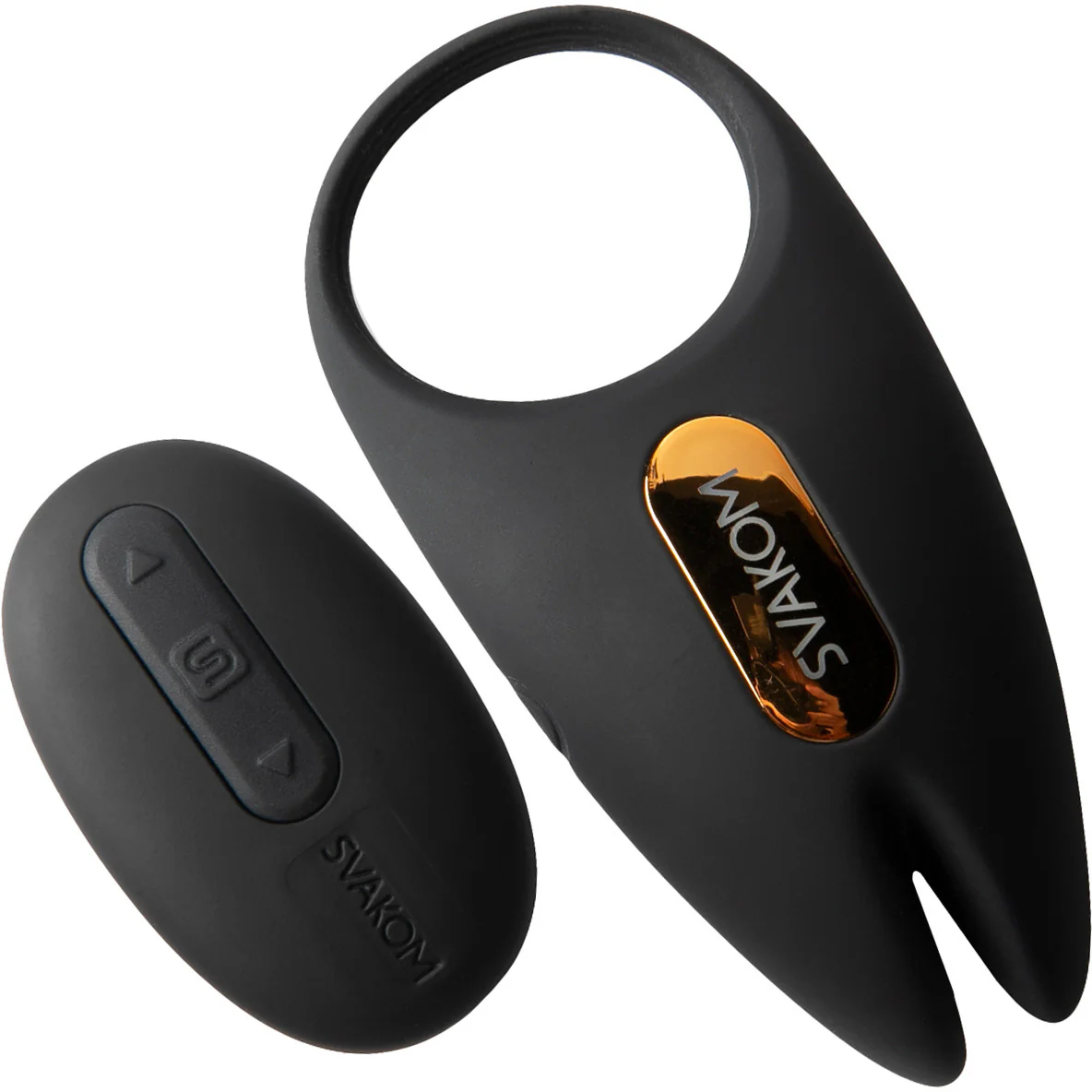 SVAKOM Winni 2 App Enabled Silicone Rechargeable Vibrating Cock Ring With Remote - Black - Image 6
