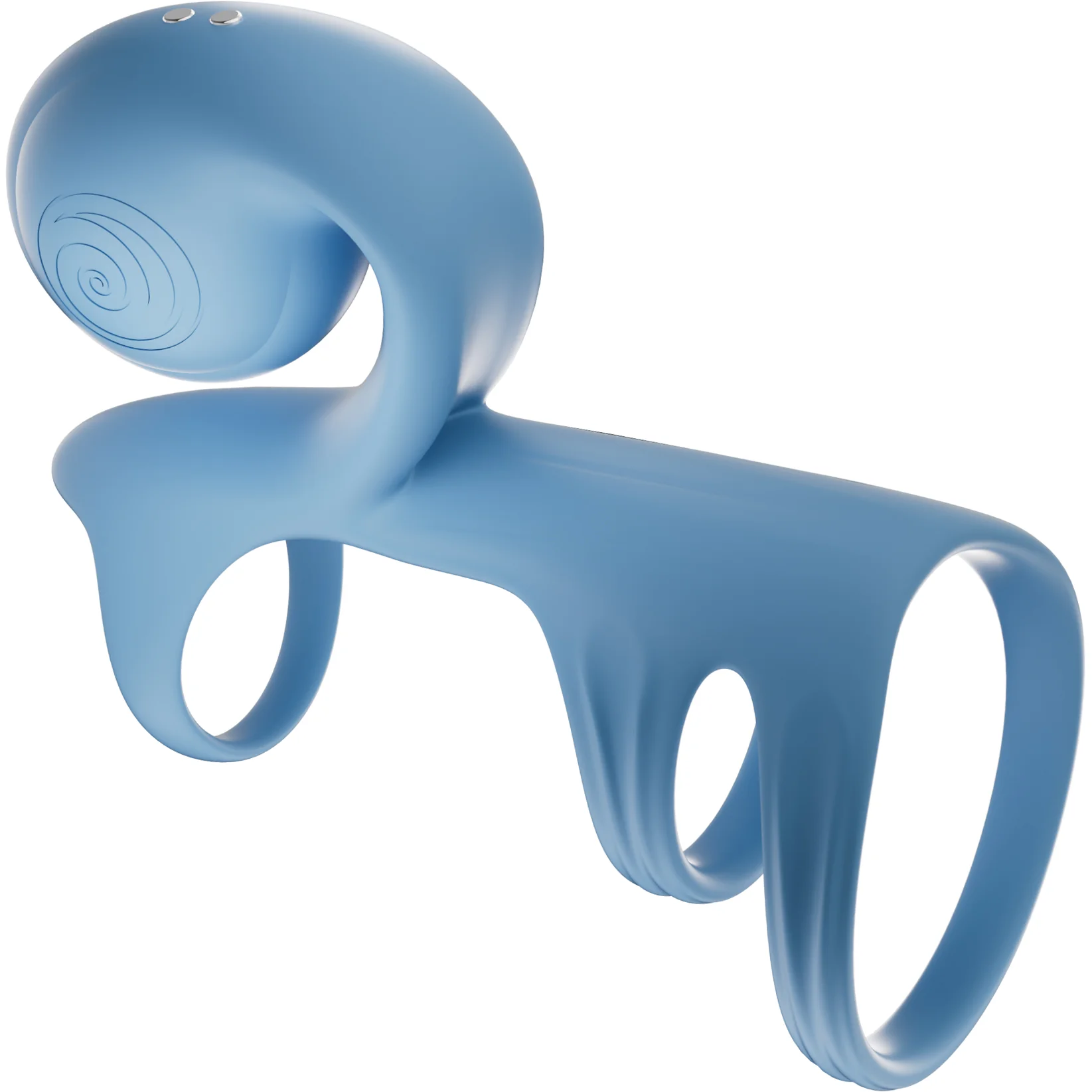 SVibe Snail Jovi Arc Couples Ring Silicone Vibrating Cock Ring With Remote - Image 9