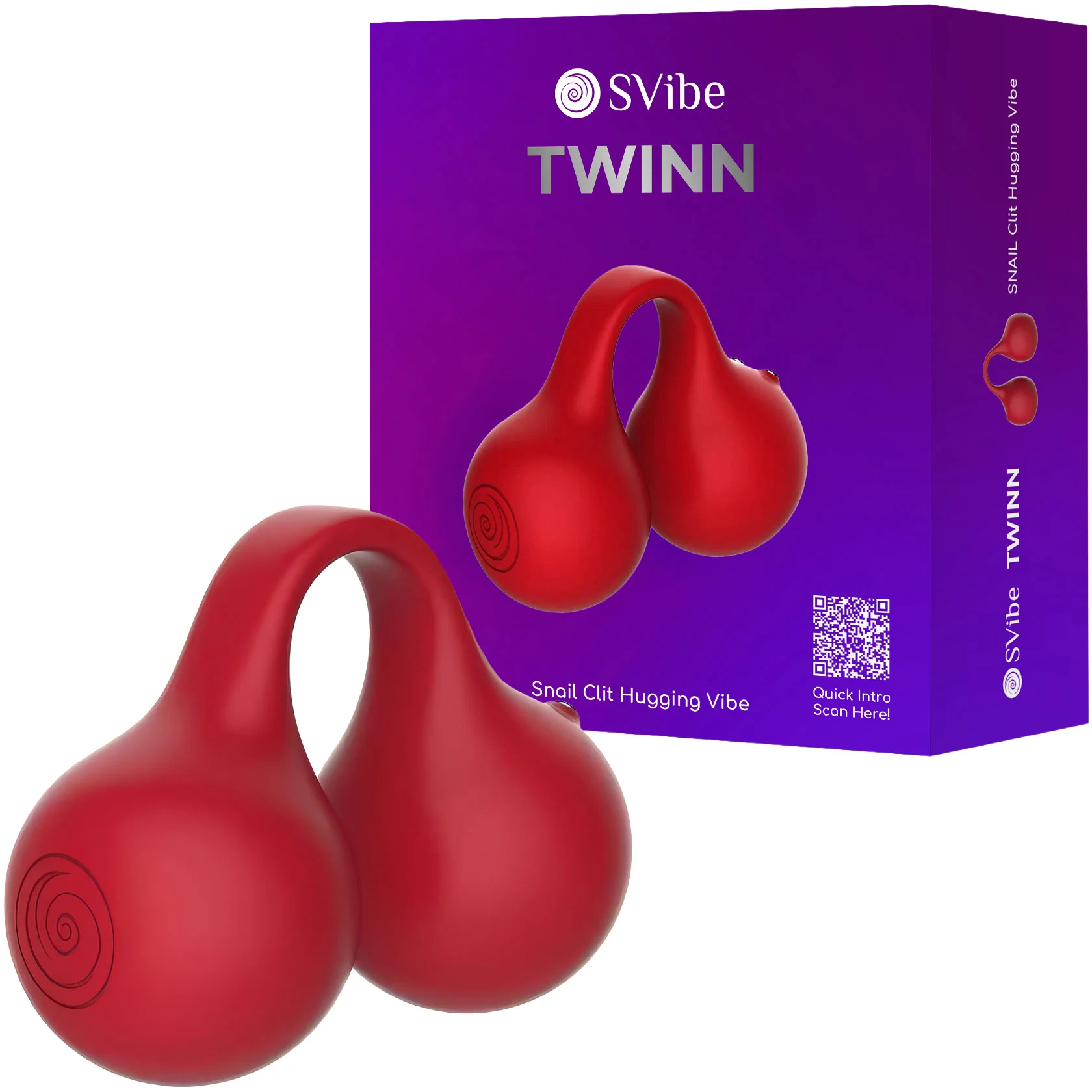 SVibe Snail Twinn Silicone Clit Hugging Vibrator - Image 13