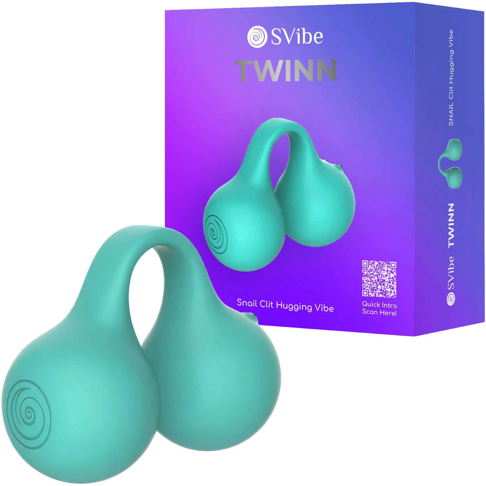 SVibe Snail Twinn Silicone Clit Hugging Vibrator - Image 3