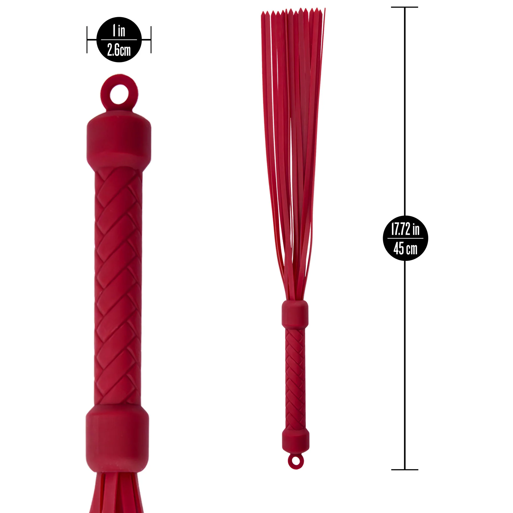 Temptasia® Ardor® Multi-Tail Silicone Flogger - Image 13