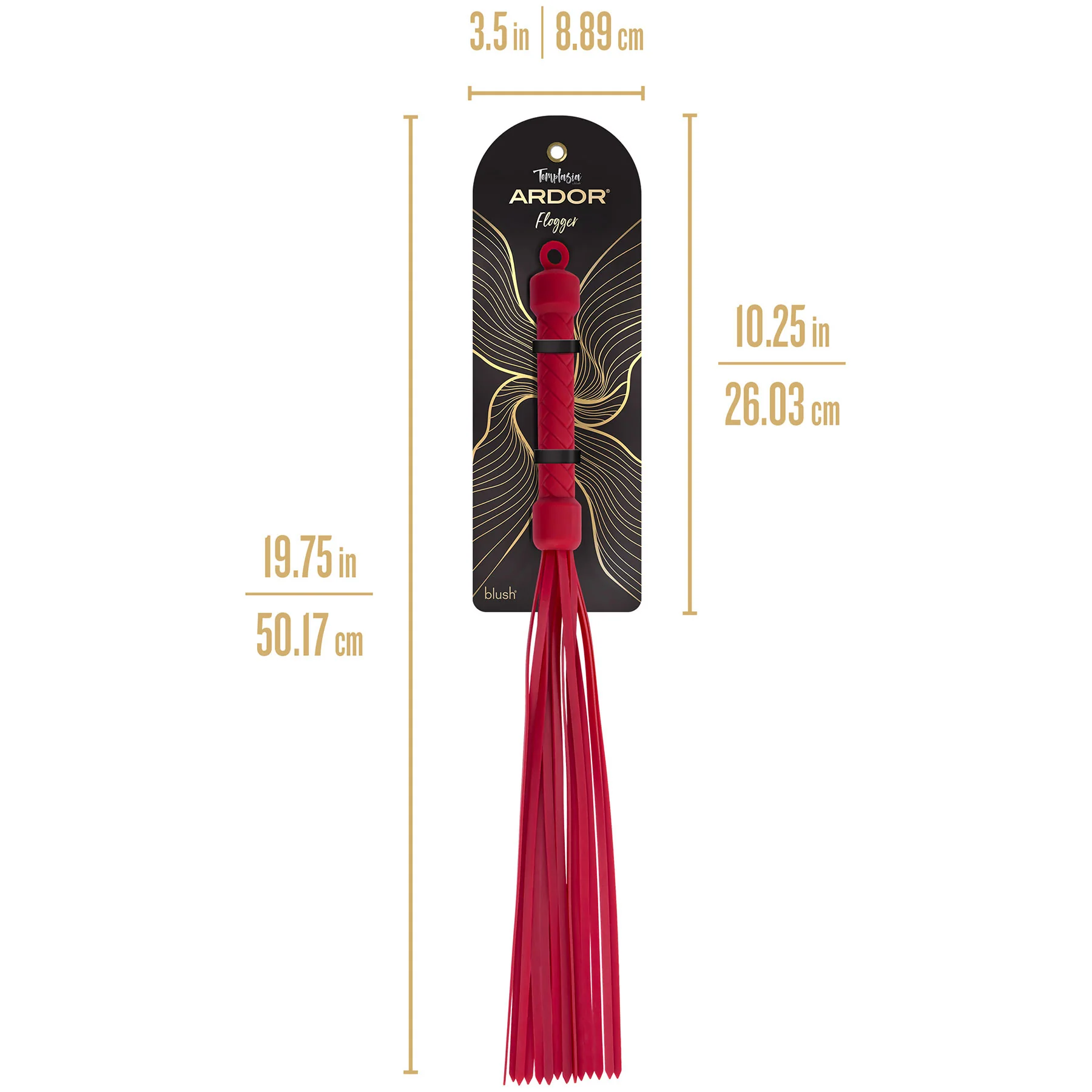 Temptasia® Ardor® Multi-Tail Silicone Flogger - Image 14