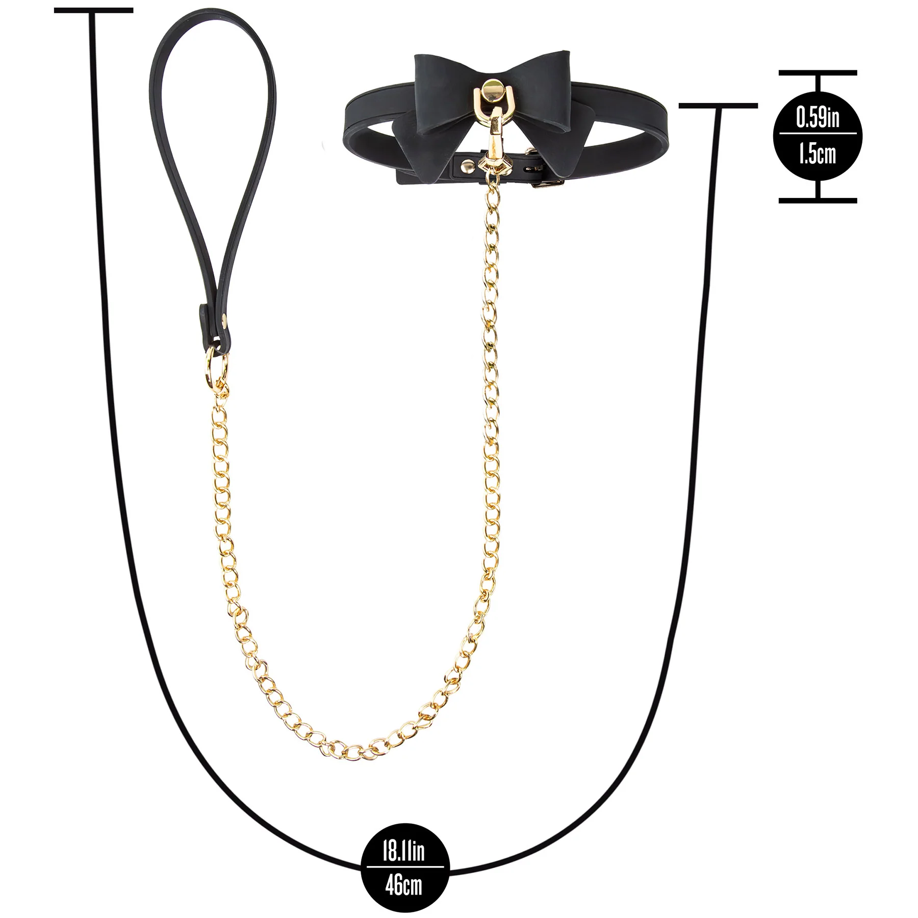 Temptasia® Ardor® Silicone Collar & Leash With Bow - Image 11