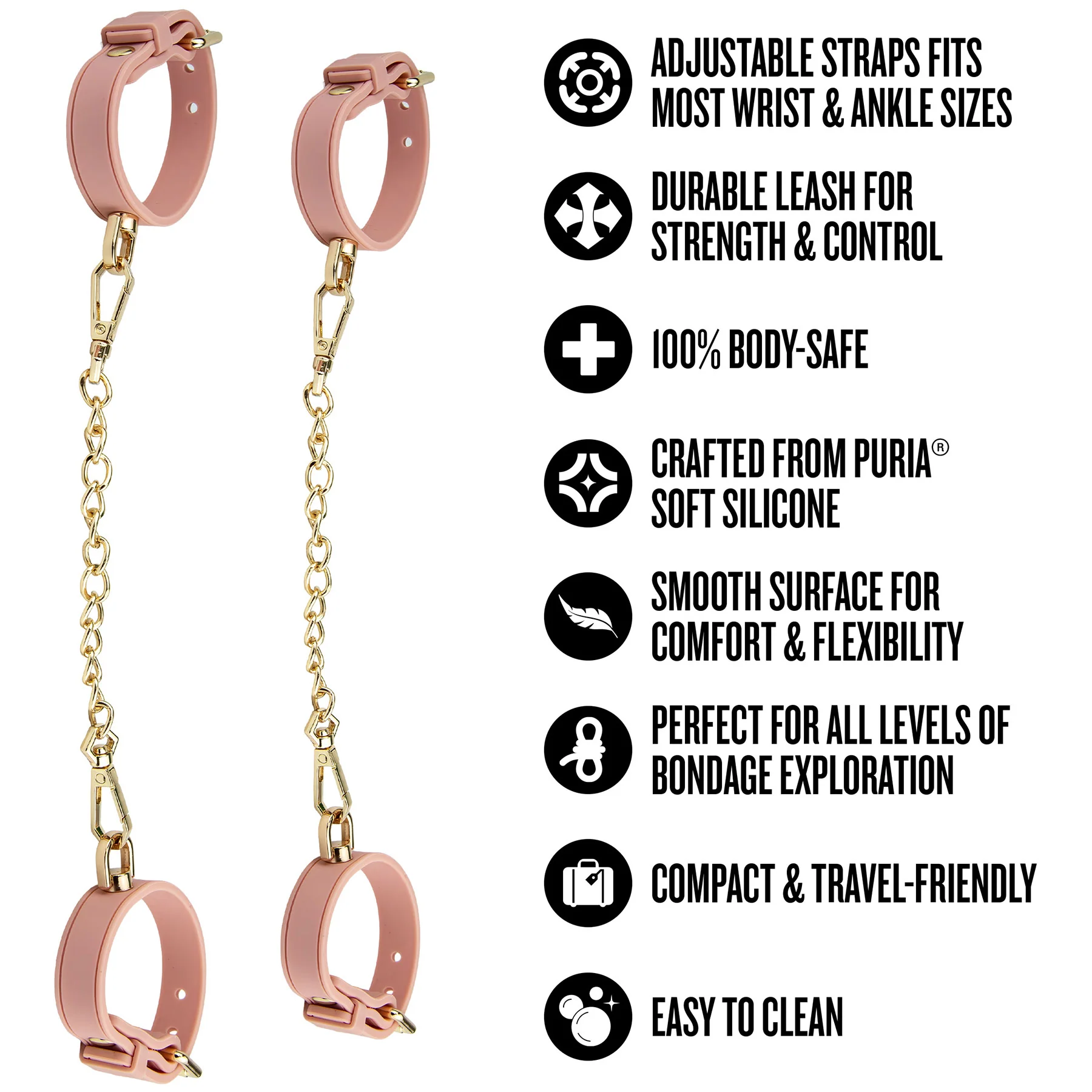 Temptasia® Ardor® Silicone Wrist & Ankle Restraints - Image 10